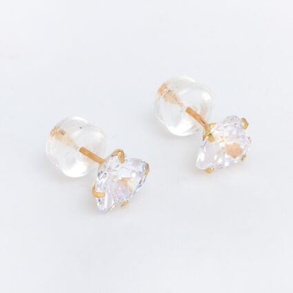 14ct Gold Embellished Stud Earrings  - Image 1 - please select to enlarge image