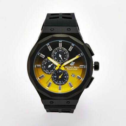 Black Chronograph Watch - Image 1 - please select to enlarge image