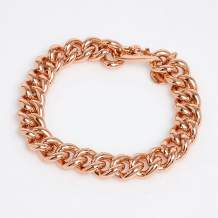 18ct Gold Plated Chain Bracelet - Image 1 - please select to enlarge image