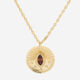 14ct Gold Plated Coin Pendant Necklace  - Image 1 - please select to enlarge image