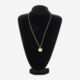 14ct Gold Plated Coin Pendant Necklace  - Image 2 - please select to enlarge image