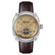Brown Leather The Michigan Chronograph Watch   - Image 1 - please select to enlarge image