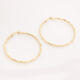 9ct Gold Faceted Hoop Earrings - Image 1 - please select to enlarge image