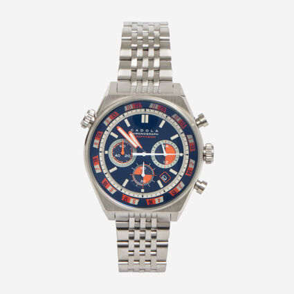 Silver Tone Chronograph Watch - Image 1 - please select to enlarge image
