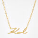 Gold Tone Signature Necklace - Image 1 - please select to enlarge image