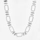 Silver Tone Monogram Necklace - Image 1 - please select to enlarge image