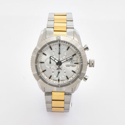 Silver & Gold Tone Chronograph Watch - Image 1 - please select to enlarge image