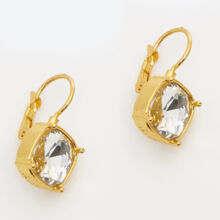 Gold Plated Crystal Drop Earrings