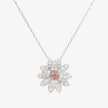 Silver Tone Eternal Flower Pendant Necklace