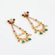 Multicoloured Tempo Embellished Drop Earrings - Image 1 - please select to enlarge image