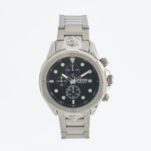 Stainless Steel Black Dial Chronograph Watch