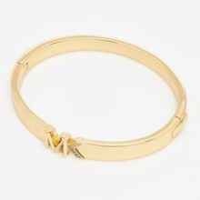 Gold Plated Crystal Logo Bangle