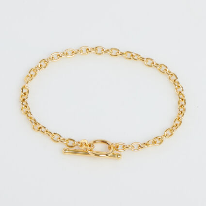 9ct Gold Chain Bracelet     - Image 1 - please select to enlarge image