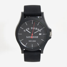 Black Silicone Analogue Watch