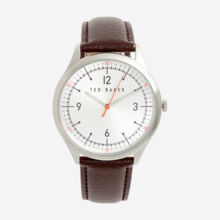 Brown Leather Analogue Watch