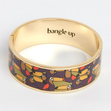 Purple & Gold Tone Bangle    - Image 1 - please select to enlarge image