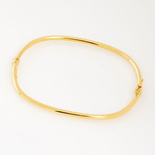 9ct Yellow Gold Bangle - Image 1 - please select to enlarge image