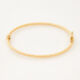 9ct Gold Hammered Bangle - Image 1 - please select to enlarge image