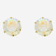 9ct Yellow Gold Rainbow Cubic Zirconia Stud Earrings - Image 1 - please select to enlarge image