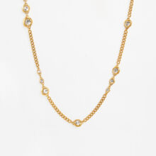 Gold Plated Crystal Necklace