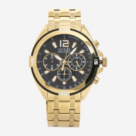 Black & Gold Tone Surge Chronograph Watch - Image 1 - please select to enlarge image