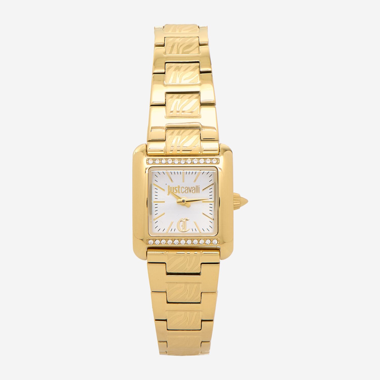 Gold Tone Animal Pattern Square Watch TK Maxx UK