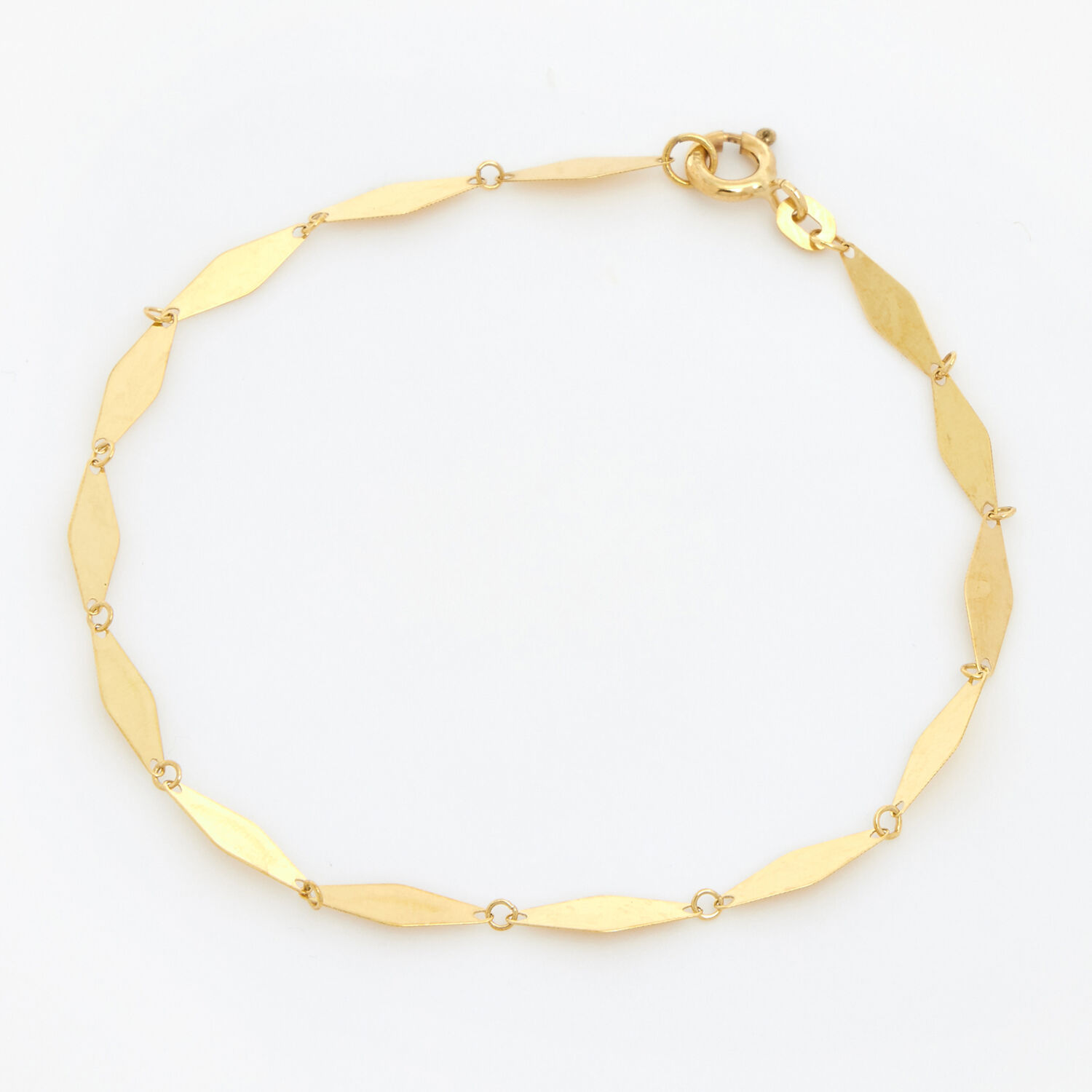 9ct Yellow Gold Heart Rope Bracelet - TK Maxx UK