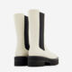 Cream Leather Boots - Image 2 - please select to enlarge image