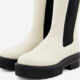 Cream Leather Boots - Image 3 - please select to enlarge image