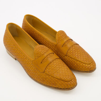 Tan Leather Sagan Classic Penny Loafers - Image 1 - please select to enlarge image