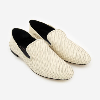 Nude Woven Leather Loafers - TK Maxx UK