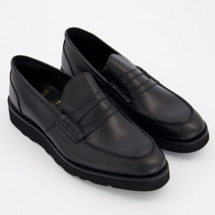 Black Leather The Loafer Shoes - TK Maxx UK