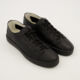 Black Leather Trainers - Image 1 - please select to enlarge image