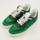 Green Basket Low Fabric Trainers - Image 3 - please select to enlarge image