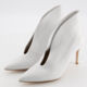 White Leather Vania Ankle Boots - Image 3 - please select to enlarge image