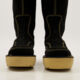 Black Suede Cantori Chunky Stud Long Boots - Image 3 - please select to enlarge image