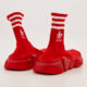 Red & White Speed LT Sock Trainers - Image 2 - please select to enlarge image