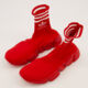 Red & White Speed LT Sock Trainers - Image 3 - please select to enlarge image