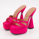 Pink Embellished Conical Heels - Image 3 - please select to enlarge image
