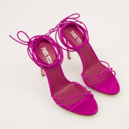 Orchid Suede Nicole Heeled Sandals - Image 1 - please select to enlarge image