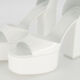 White Patent Leather Dalilah Sandals - Image 3 - please select to enlarge image