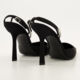 Black Delphine 105 Logo Strap Heels - Image 2 - please select to enlarge image