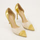 Gold Bree Heeled Sandals  - Image 1 - please select to enlarge image