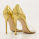 Gold PVC Strap Bree Heels - Image 2 - please select to enlarge image