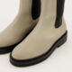 Beige Leather Model 48 Chelsea Boots - Image 3 - please select to enlarge image