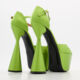 Green Conical Heel Sandals - Image 2 - please select to enlarge image