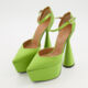 Green Conical Heel Sandals - Image 3 - please select to enlarge image