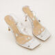 Silver Tone Crystal Fever Sandals - Image 1 - please select to enlarge image