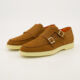 Brown Suede Monk Shoes - Image 3 - please select to enlarge image