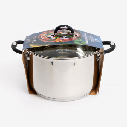 26cm Stainless Steel Stock Pot - Image 1 - please select to enlarge image